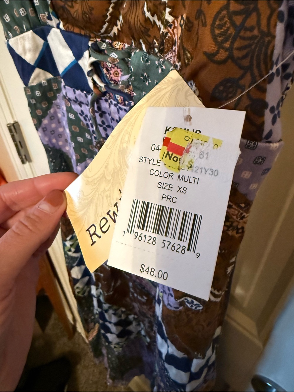 Rewind Patchwork Pattern Dress - Picture 5 of 7